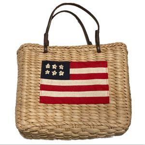 Sonoma Woven American Flag Crossbody Bag